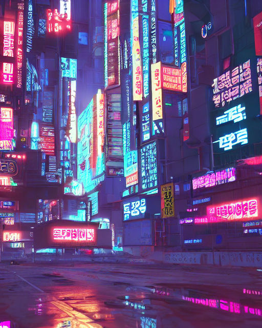 Cyberpunk Seoul 3 by HandsomeBlizzard on DeviantArt