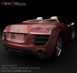 Audi r8 spyder (back)