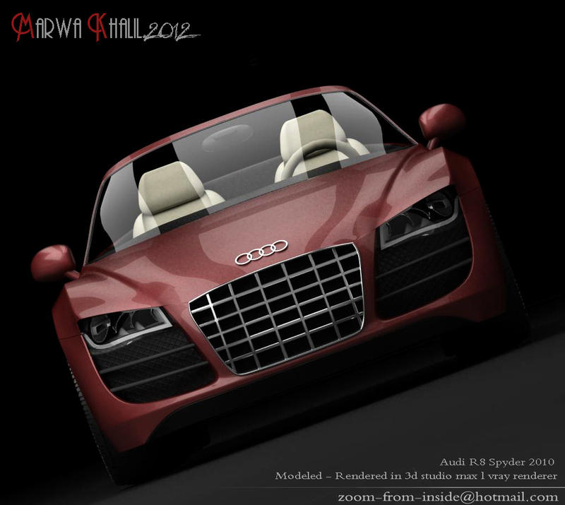 Audi r8 spyder (front)