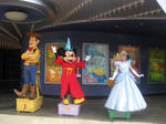 Woody, Mickey, and Cinderella