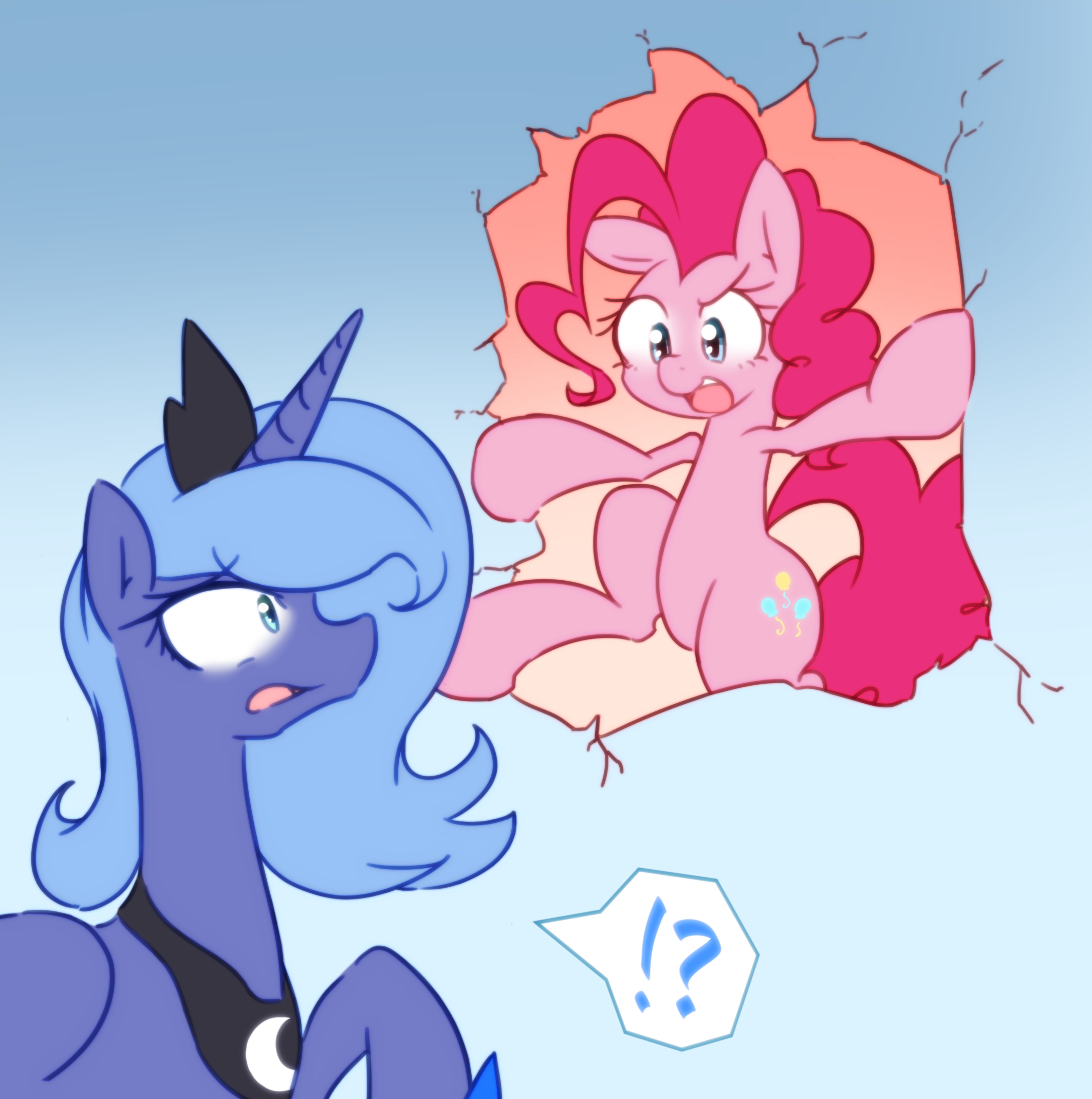 Luna and Pinkie