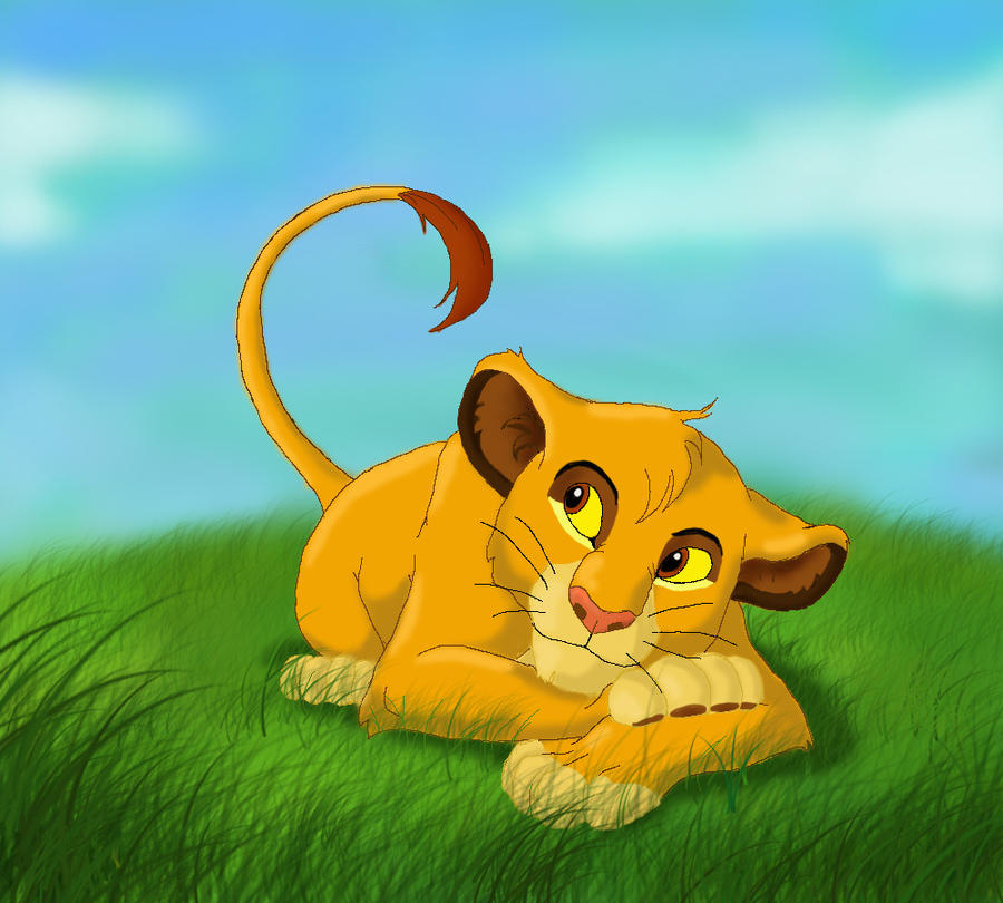 Happy Color Simba Runs Simba - colored by AnastasiyaChubar on DeviantArt