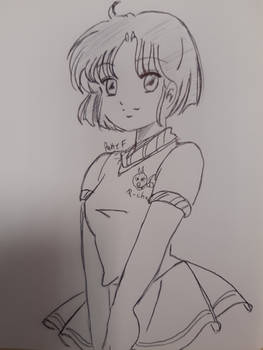 Akane chan sketch by pen