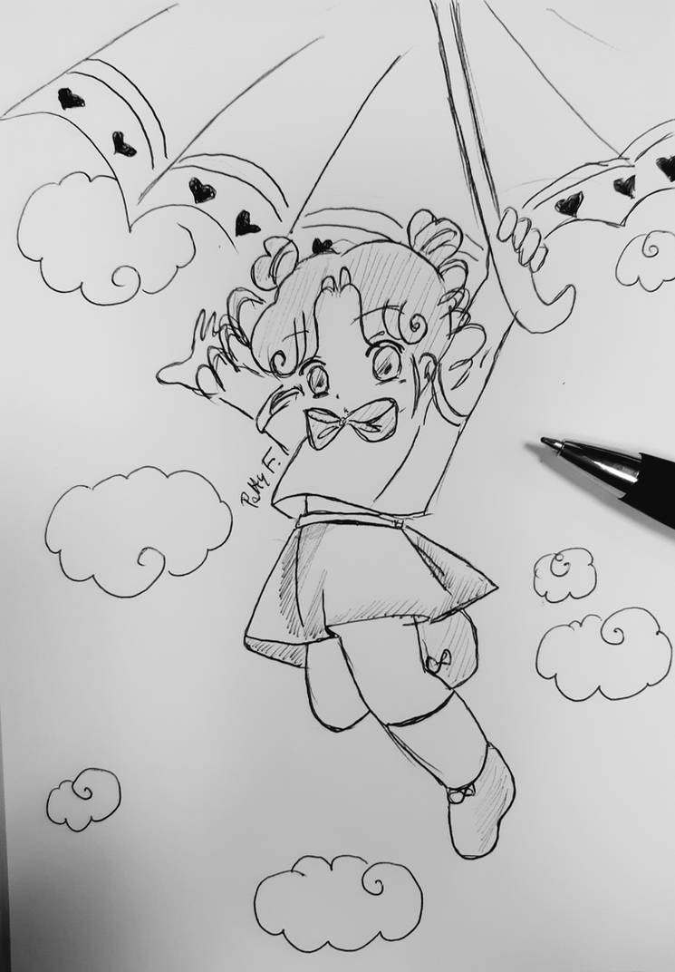 Chibi Chibi sketch by pen by ariesnopatty on DeviantArt