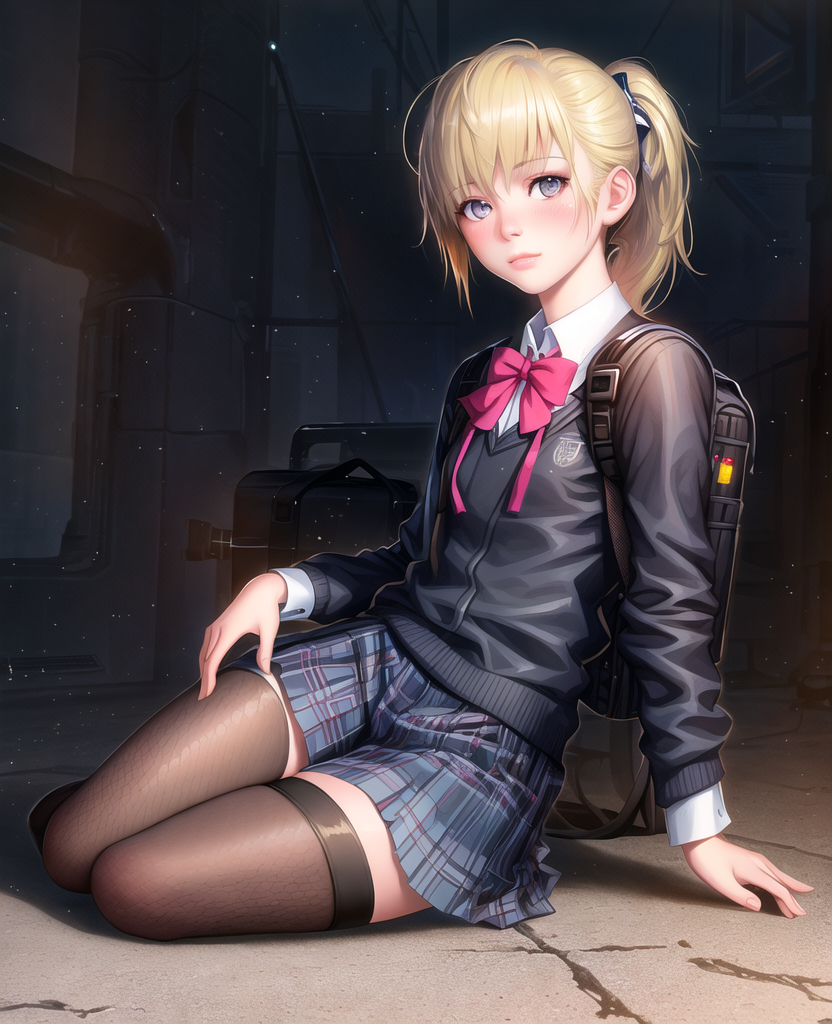 Anime city schoolgirl by NeuroMage on DeviantArt