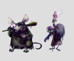 design character Mouse + Witch by maxtranart