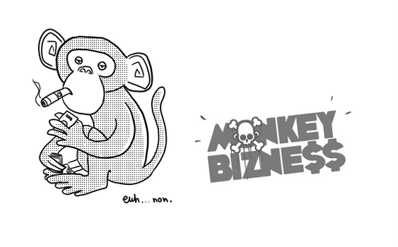 Monkey bizness illustration