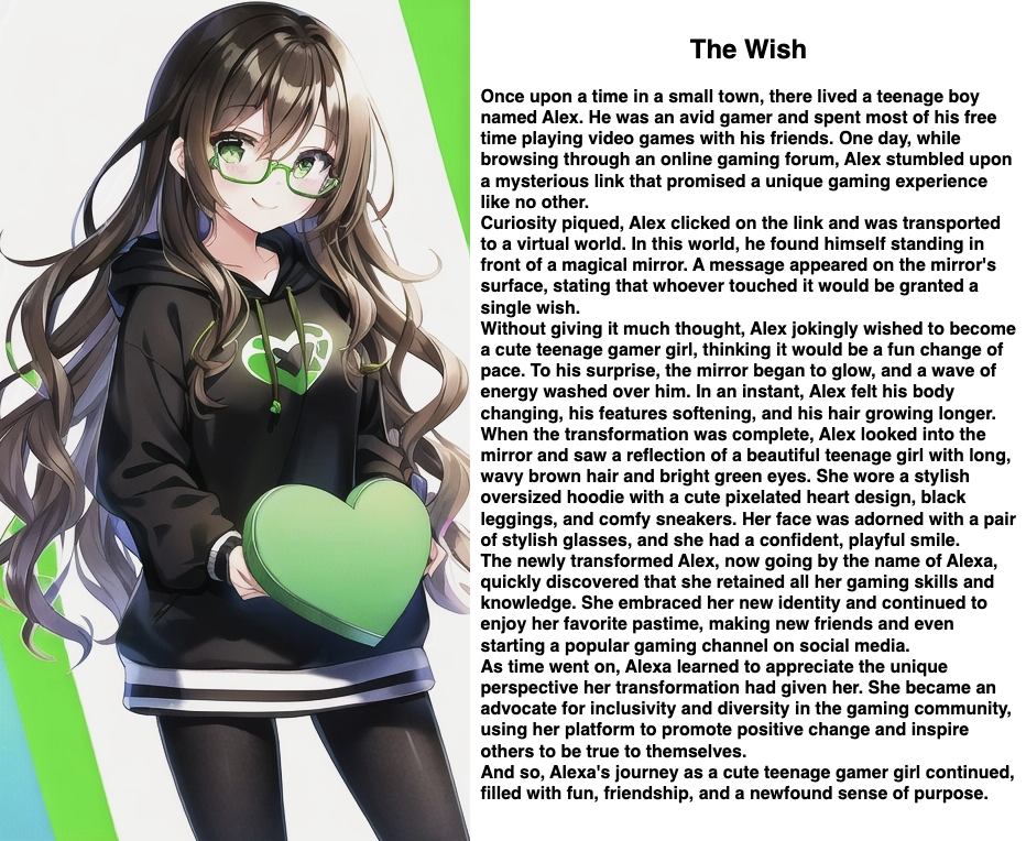 Tg Caption The Wish By Tggamergirlcaption On Deviantart Tg Caption The Wish By Tggamergirlcaption On Deviantart