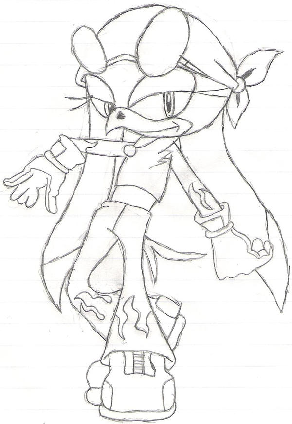Wave the Swallow Sketch by SonicFan3 on DeviantArt
