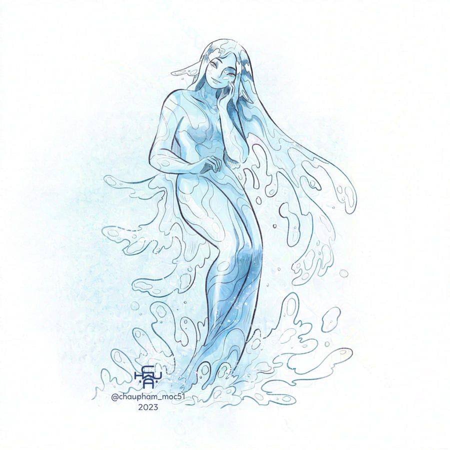 Watermark Lady Water Lady by ChauPhamIllustration on DeviantArt