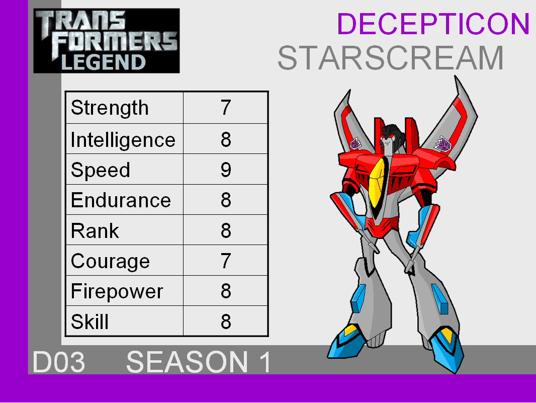 Transformers: Legend D03 - (Starscream)