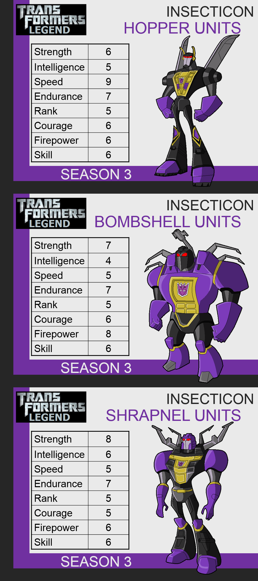 Transformers: Legend - (Insecticons) by skyscream1 on DeviantArt