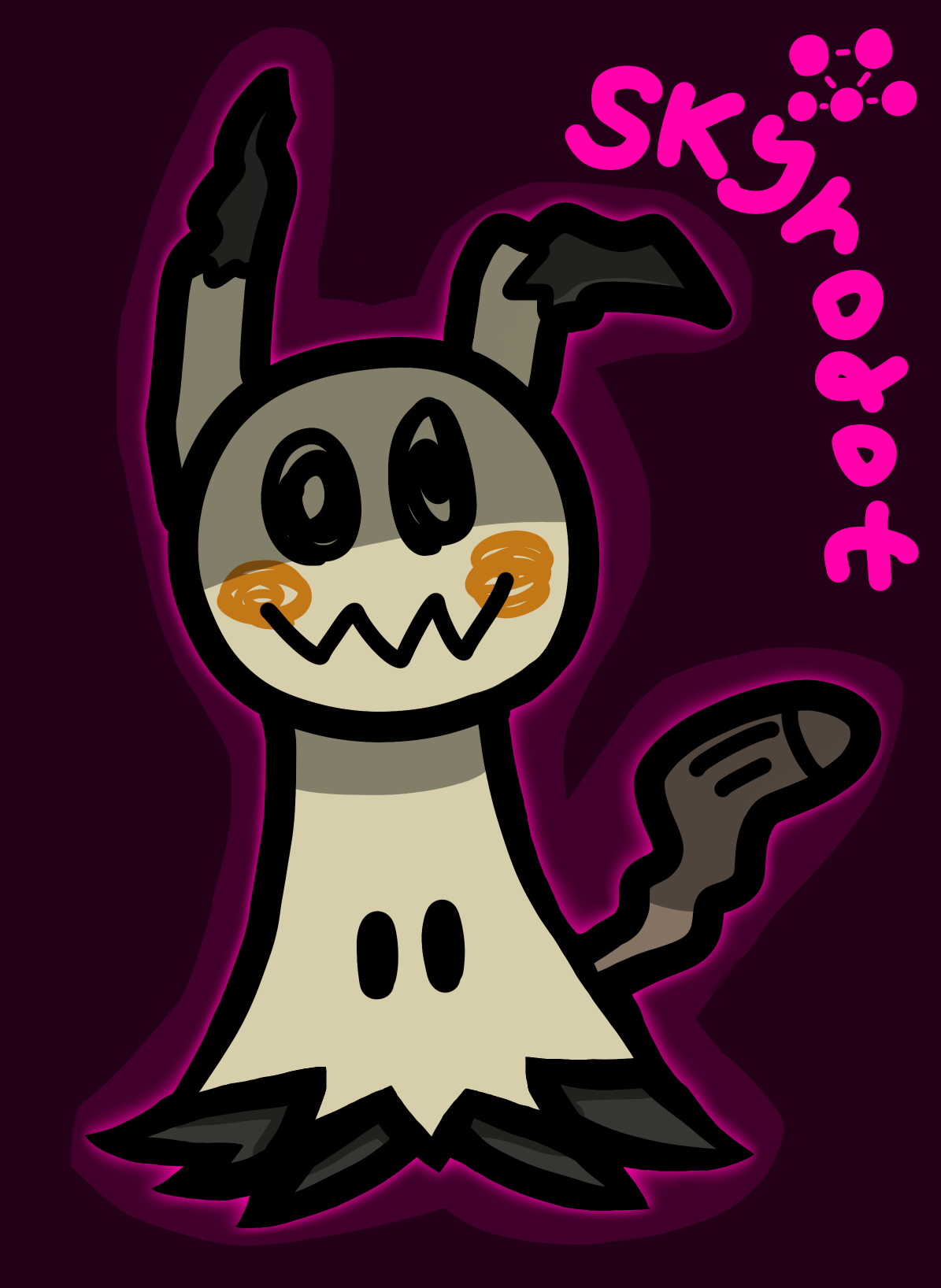 Mimikyu Drawing by Skyrodot on DeviantArt