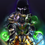 MK Ninjas Color Version - Line Art by DJOK3
