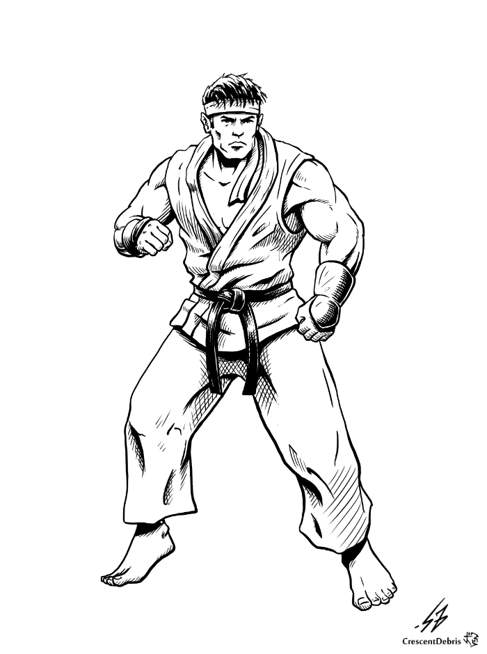 STREET FIGHTER II: Ryu (LINES)