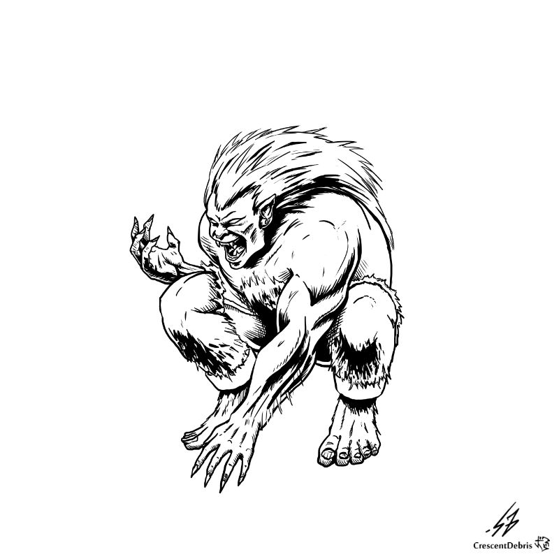 STREET FIGHTER II: Blanka (LINES)