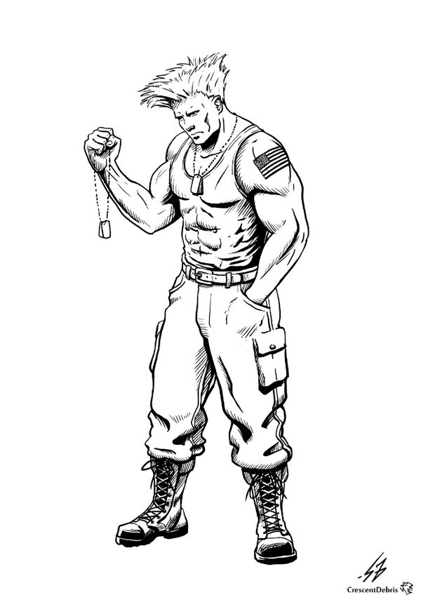 STREET FIGHTER II: Guile (LINES)