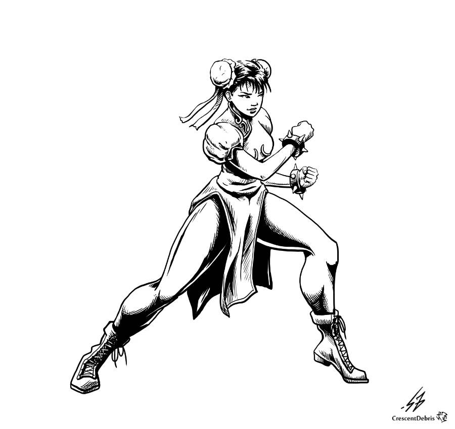 STREET FIGHTER II: Chun Li (LINES)