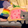 Nyancat pillow plushie WIP 2