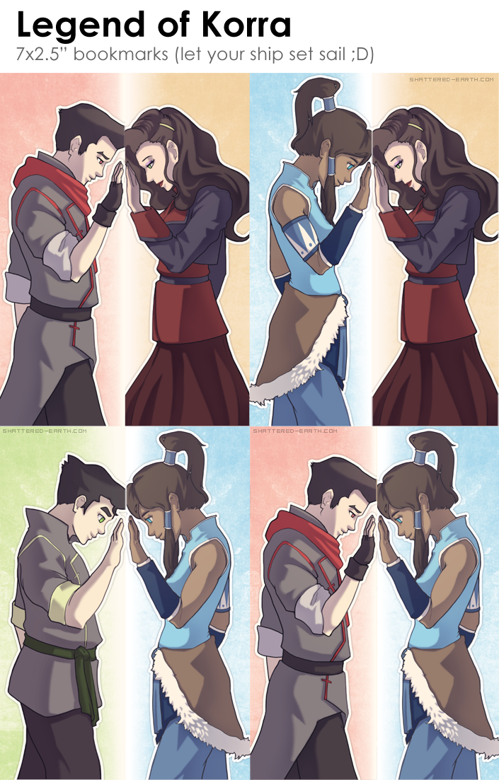 Legend of Korra Shipper Bookmarks