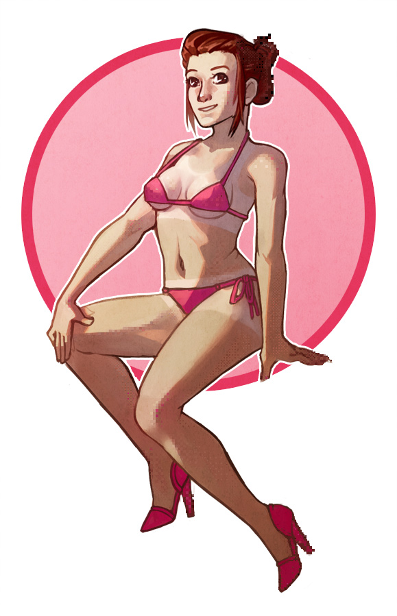 Pinup (With a weird face??)