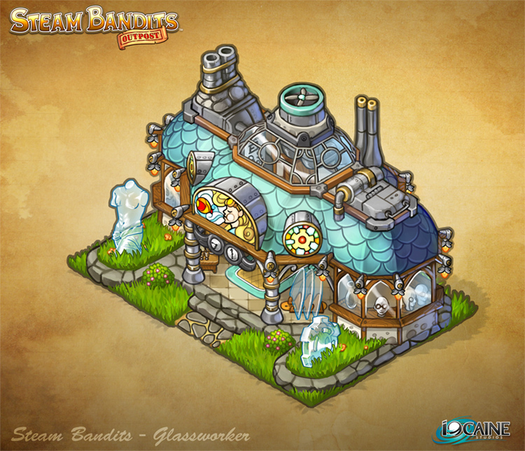 Steam Bandits Outpost Building - Glassworker