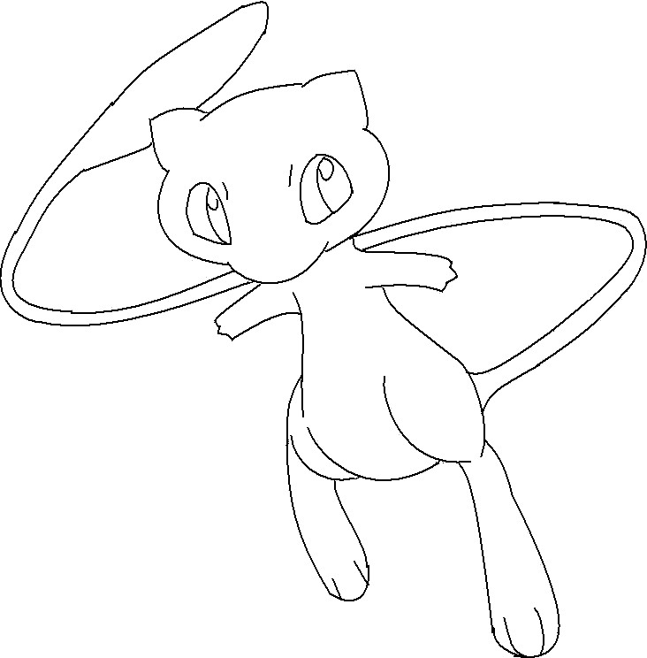 Star - Mew Mewtwo .:lineart:. by Fluna on DeviantArt