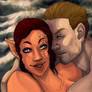 Mila And Cullen - Dragon Age OC couple art - Comm