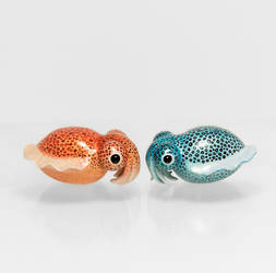 Bobtail Squid Figurines