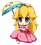 princess peach by tsunderoi