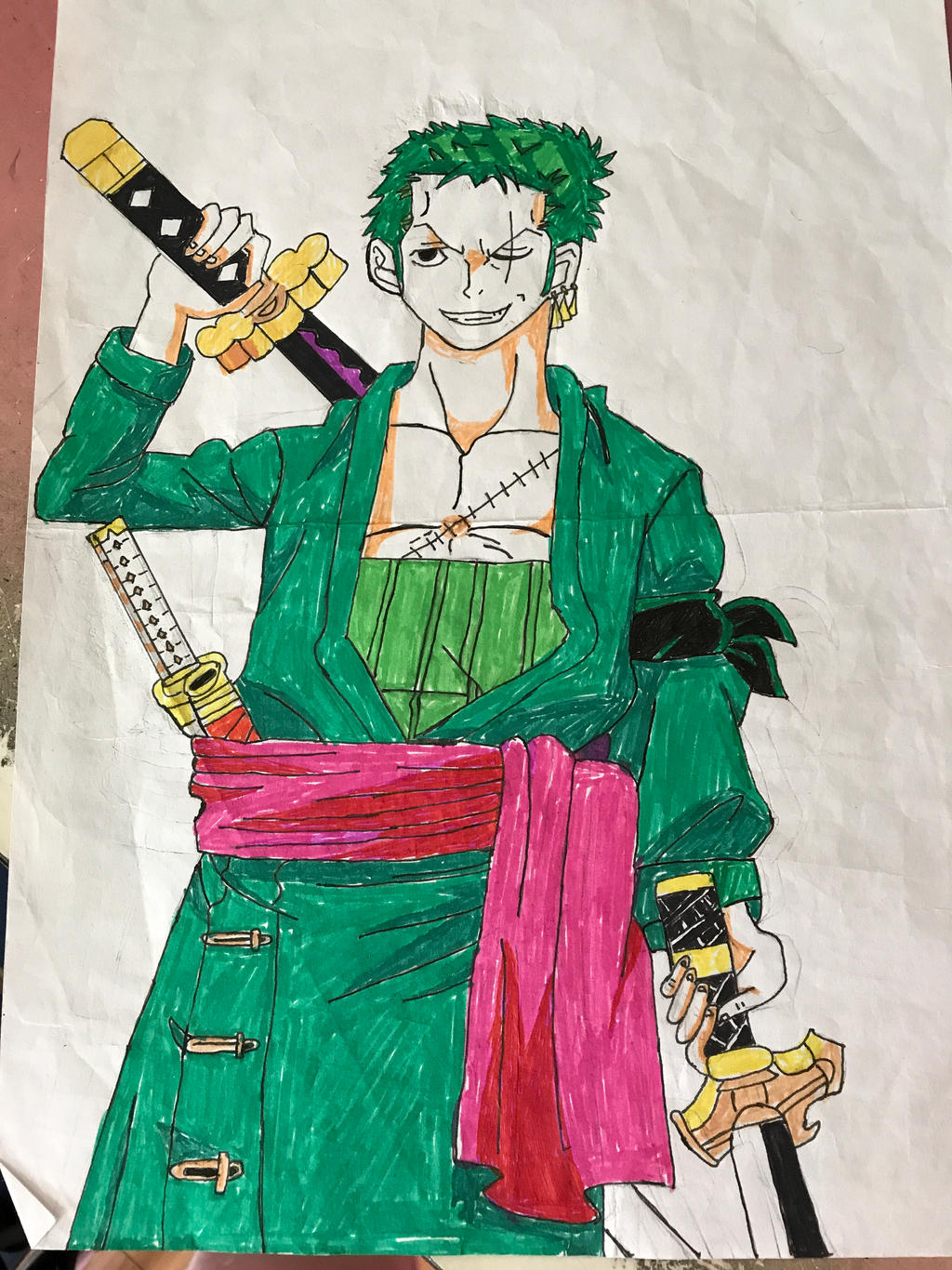 Zoro time skip by hohoshi2002 on DeviantArt