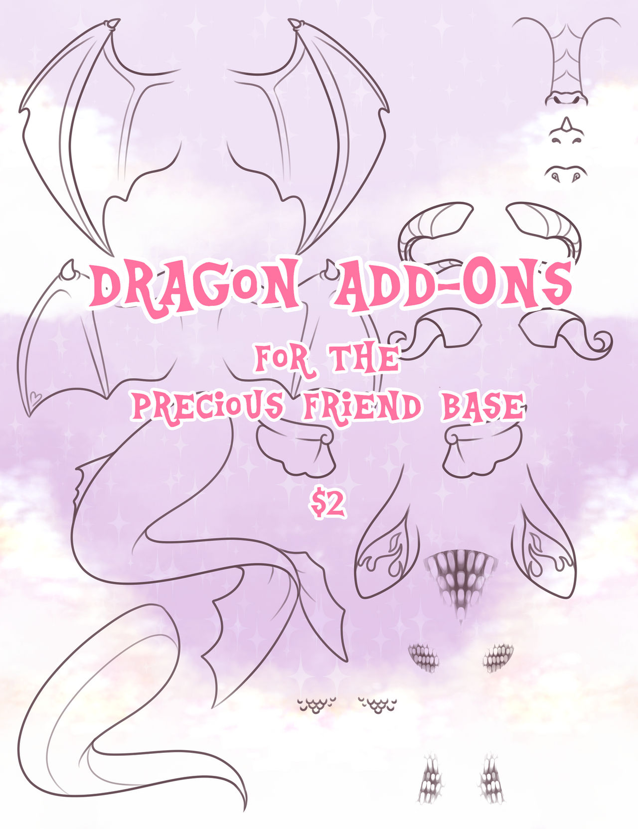 Dragon Adding Dragon Add Ons for the Precious Friend Base by KittieBases on DeviantArt