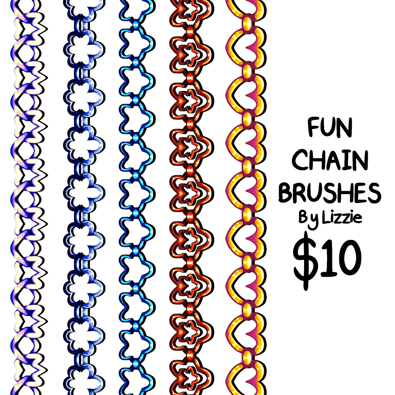 Fun Chain Brushes P2U by KittieBases on DeviantArt