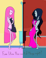 Bubblegum and Marceline