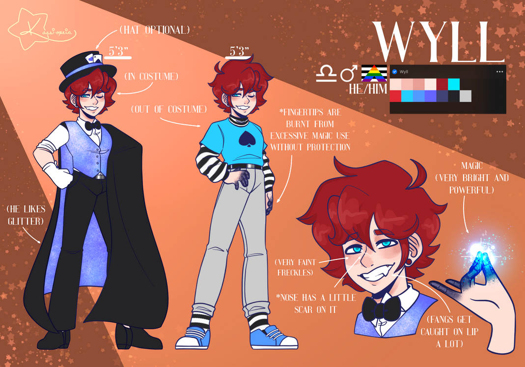 Wyll Reference Sheet by Kass-iopeia on DeviantArt