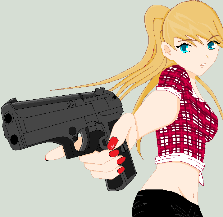 Anime Girl With Gun By Cuttie687 On Deviantart Anime Girl With Gun By Cuttie687 On Deviantart
