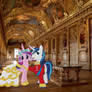 [Photoshop IRL] Cadance and Armor in museum