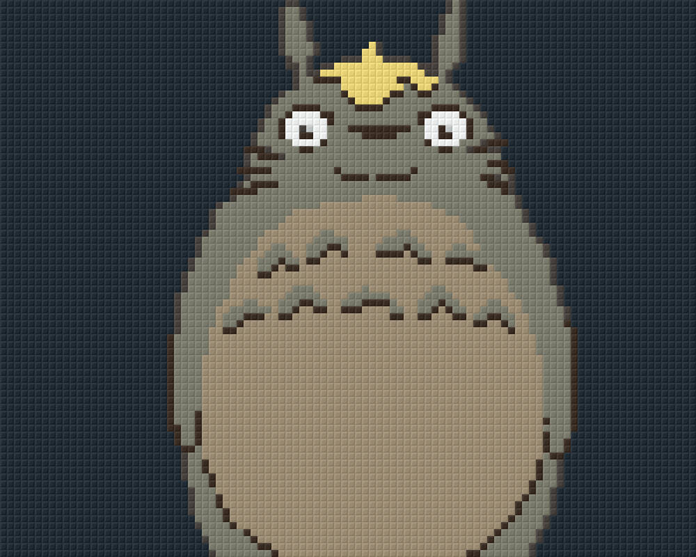 Totoro Pixel Art by Vaati3 on DeviantArt