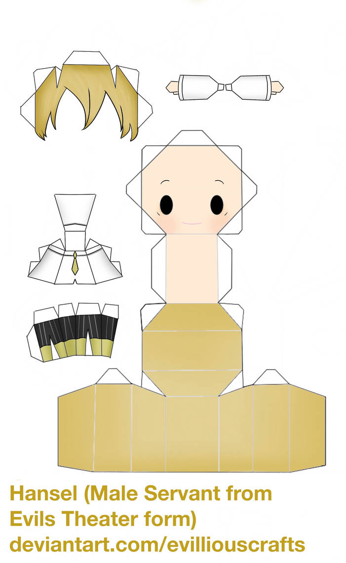 Hansel (Graveyard Servant) Papercraft by Evilliouscrafts on DeviantArt
