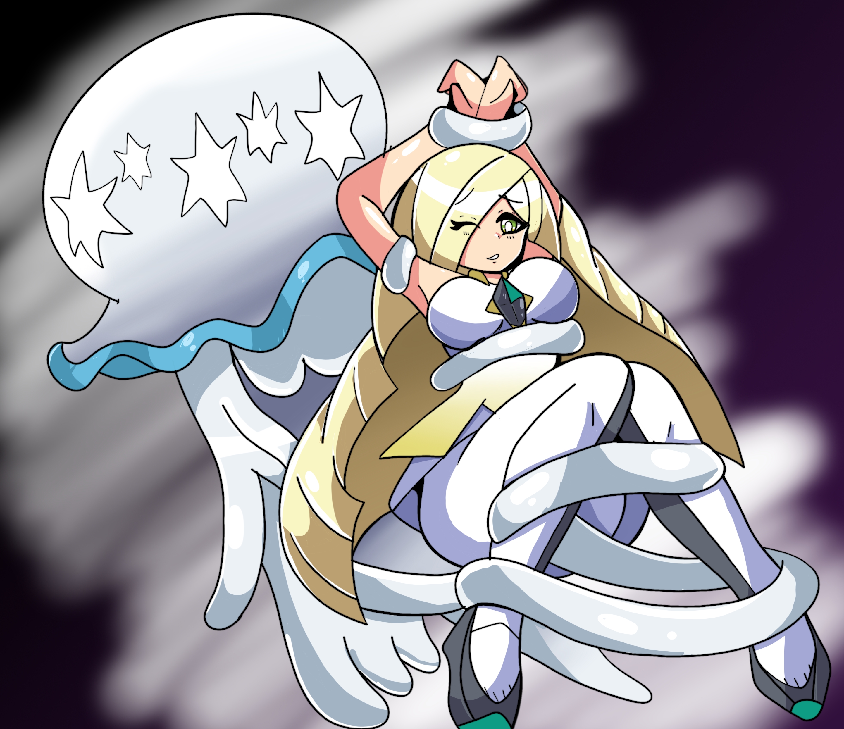 Lusamine (and Nihilego) by Nahzo on DeviantArt