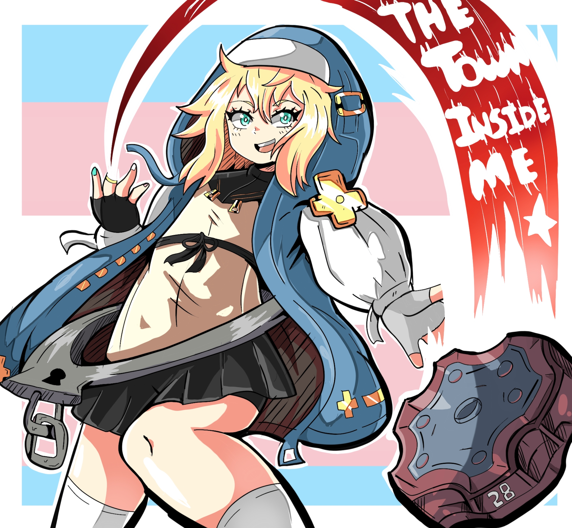 bridget from guilty gear game, trans rights, in the