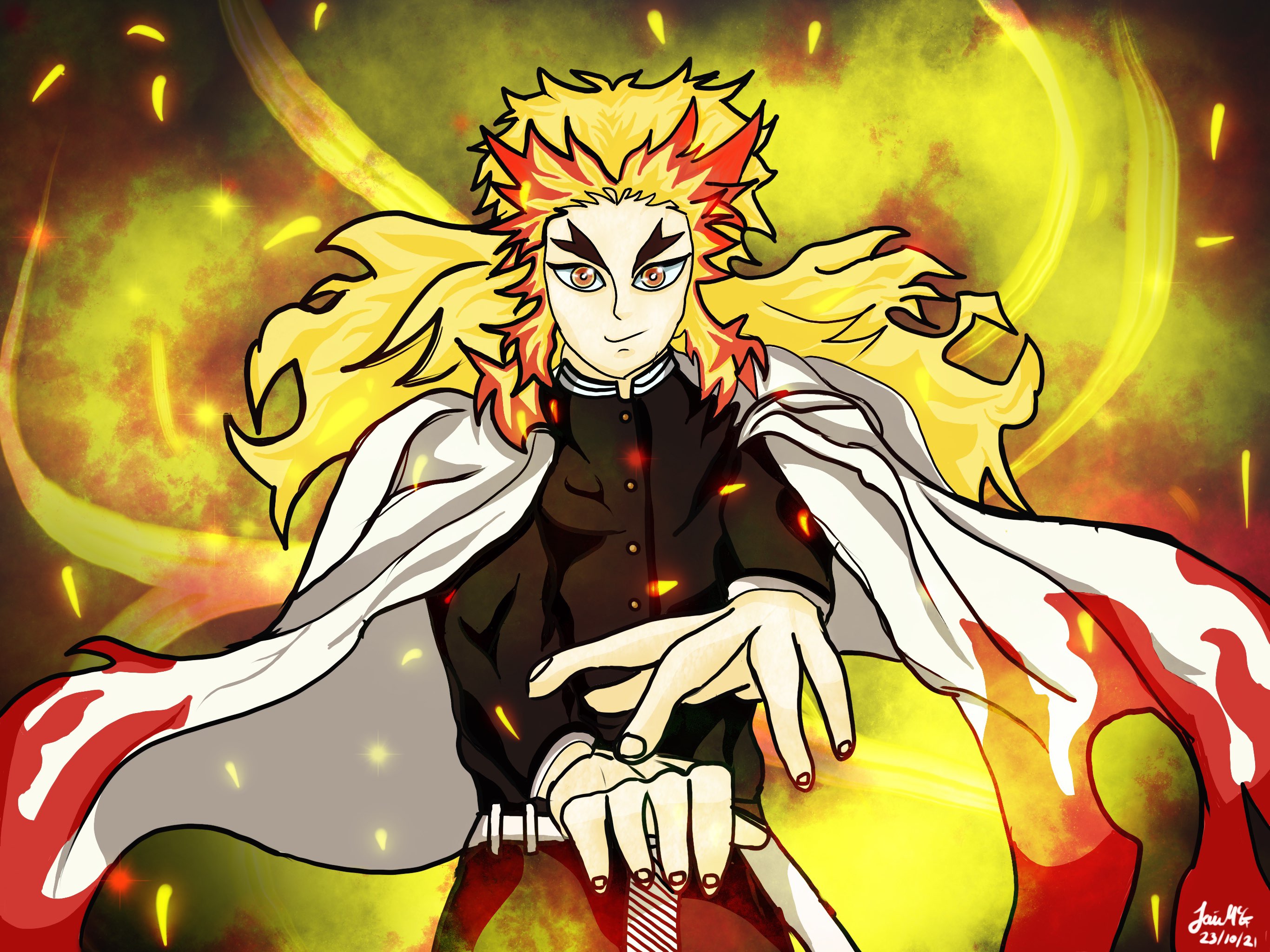 The Flame Hashira: Rengoku by DZEItv on DeviantArt