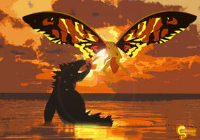 Godzilla x Mothra