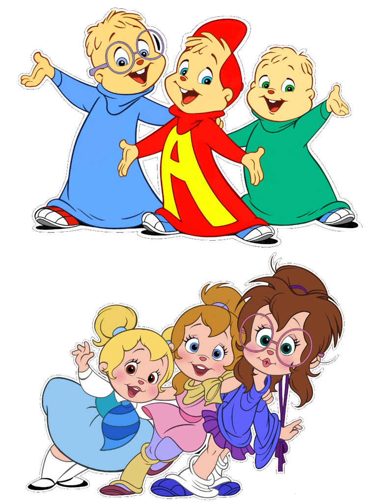 Chipettes Background Chipmunks And Chipettes 80s PNG by AlvinSuperstar1958 on DeviantArt