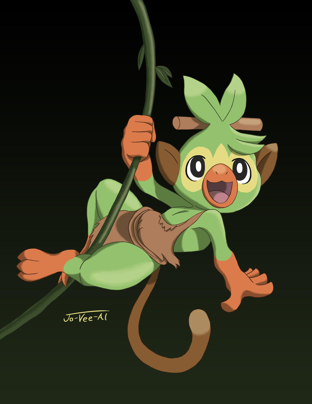 Grokey Face Grookey by Jo-Vee-Al on DeviantArt