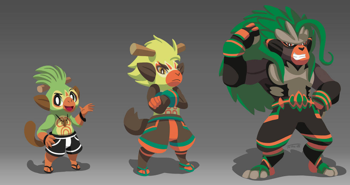 Evolution Grookey! by JoVeeAl on DeviantArt
