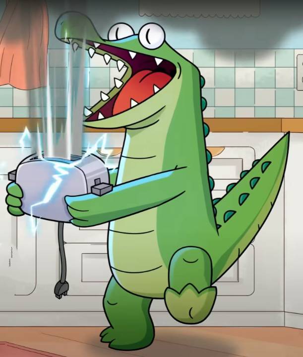 Max The Crocodile gets Electrocuted By Toaster 2 by JohnDeereand on ...