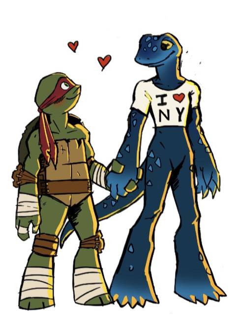 Raph and Mona Lisa by JohnDeereand on DeviantArt