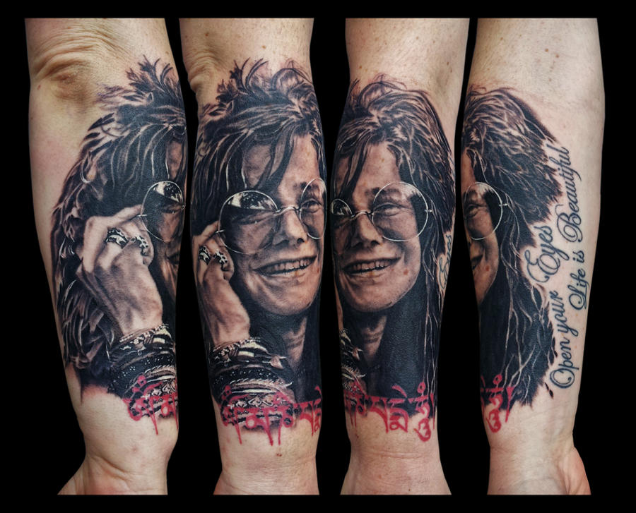 Janis Joplin tattoo by JasonHanks on DeviantArt