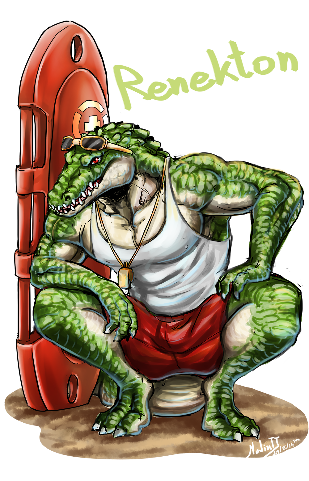 Renekton pool party (lifeguard)